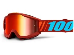100% - Brille Accuri Anti Fog Mirror Red Dauphine