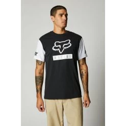 Fox - T-Shirt Paddox Contrast Sleeve SS Men Black