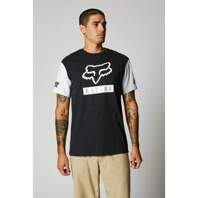 Fox - T-Shirt Paddox Contrast Sleeve SS Men Black 3 Fox - T-Shirt Paddox Contrast Sleeve SS Men Black