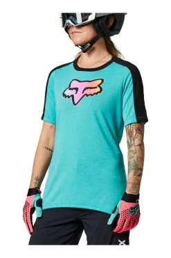 Fox - Jersey Ranger DR Kurzarm 21 Womans Teal -Fahrradladen 27543176 3 1280x1280