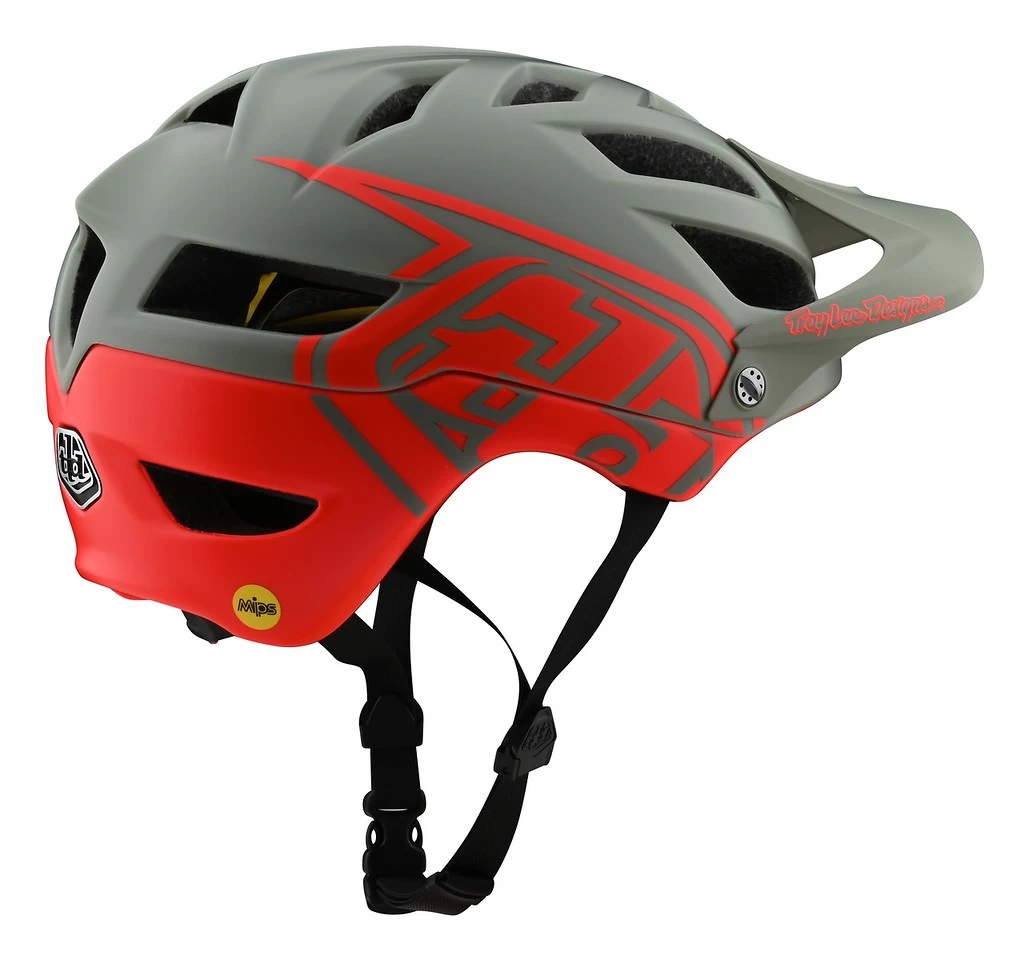 Troy Lee Designs - MTB-Helm A1 Mips Youth Classic Orange/Gray Olive OS 4 Troy Lee Designs - MTB-Helm A1 Mips Youth Classic Orange/Gray Olive OS – Bild 2