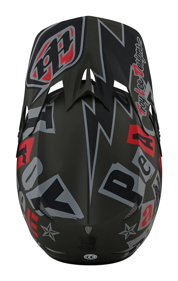 Troy Lee Designs - Helm D3 Fiberlite Anarchy Olive 6 Troy Lee Designs - Helm D3 Fiberlite Anarchy Olive – Bild 4