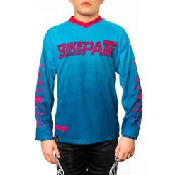 Bikepark Albstadt - Bikepark Jersey Langarm 2021 Cyan/Pink