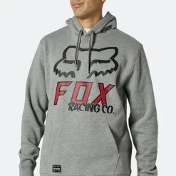 Fox - Kapuzenpullover Hightail Po Fleece Heather Graph/Berry