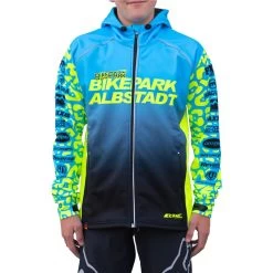 Bikepark Albstadt - Racing Softshell-Jacke 2020 Leopard Men Flu Yellow/Cyan/Petrol