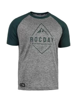 Rocday - Jersey Peak Sanitized Kurzarm Melange Green