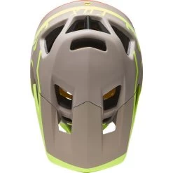 Fox - Helm MIPS Proframe TUK Matt Stone/Flo Yellow/Orange -Fahrradladen Proframe Stone Neon2 1280x1280