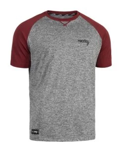 Rocday - Jersey Park Sanitized Kurzarm Melange Dark Red