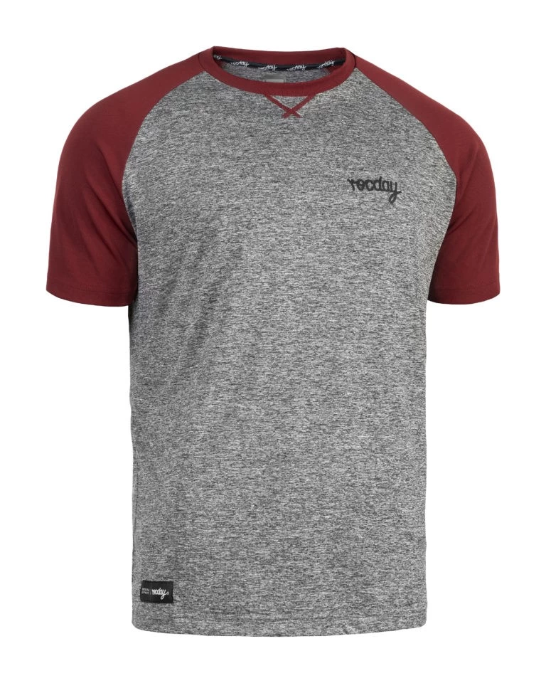 Rocday - Jersey Park Sanitized Kurzarm Melange Dark Red 3 Rocday - Jersey Park Sanitized Kurzarm Melange Dark Red