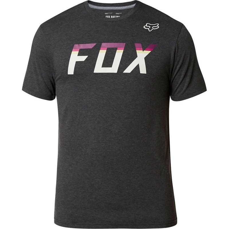 Fox - T-Shirt On Deck SS Tech Tee Heather Black 3 Fox - T-Shirt On Deck SS Tech Tee Heather Black