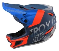 Troy Lee Designs - Fullface-Helm D4 Composite MIPS Qualifier Slate / Red