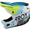 Troy Lee Designs - Fullface-Helm D4 Composite MIPS Qualifier White / Green 1 Troy Lee Designs - Fullface-Helm D4 Composite MIPS Qualifier White / Green -Fahrradladen TLD B22S D4CM QUALIFIER WHTGRN 01 L 1280x1280