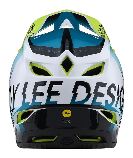 Troy Lee Designs - Fullface-Helm D4 Composite MIPS Qualifier White / Green 4 Troy Lee Designs - Fullface-Helm D4 Composite MIPS Qualifier White / Green – Bild 2