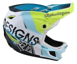 Troy Lee Designs - Fullface-Helm D4 Composite MIPS Qualifier White / Green 8 Troy Lee Designs - Fullface-Helm D4 Composite MIPS Qualifier White / Green -Fahrradladen TLD B22S D4CM QUALIFIER WHTGRN 05 L 1280x1280
