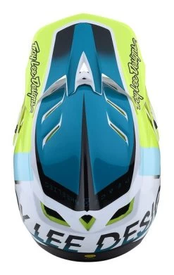 Troy Lee Designs - Fullface-Helm D4 Composite MIPS Qualifier White / Green 9 Troy Lee Designs - Fullface-Helm D4 Composite MIPS Qualifier White / Green -Fahrradladen TLD B22S D4CM QUALIFIER WHTGRN 08 L 1280x1280