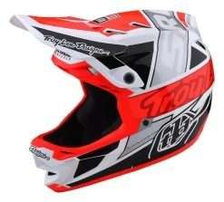 Troy Lee Designs - Fullface-Helm D4 Composite MIPS White /Glow Orange