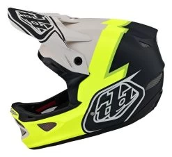 Troy Lee Designs - Fullface-Helm D3 Fiberlite Volt Flo Yellow