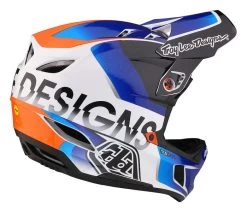 Troy Lee Designs - Fullface-Helm D4 Composite MIPS Qualifier White / Blue -Fahrradladen TLD B23D1 D4CM QUALIFIER WHTBLU 04 L 1280x1280