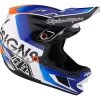 Troy Lee Designs - Fullface-Helm D4 Composite MIPS Qualifier White / Blue -Fahrradladen TLD B23D1 D4CM QUALIFIER WHTBLU 06 L 1280x1280