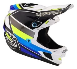 Troy Lee Designs - Fullface-Helm D4 Composite MIPS Reverb 23 White/ Blue