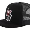Troy Lee Designs - Mütze Peace Out Snapback Hat Black Onesize 1 Troy Lee Designs - Mütze Peace Out Snapback Hat Black Onesize -Fahrradladen TLD S22 HAT FLAT BILL PEACEOUT BLK 01 L 1280x1280