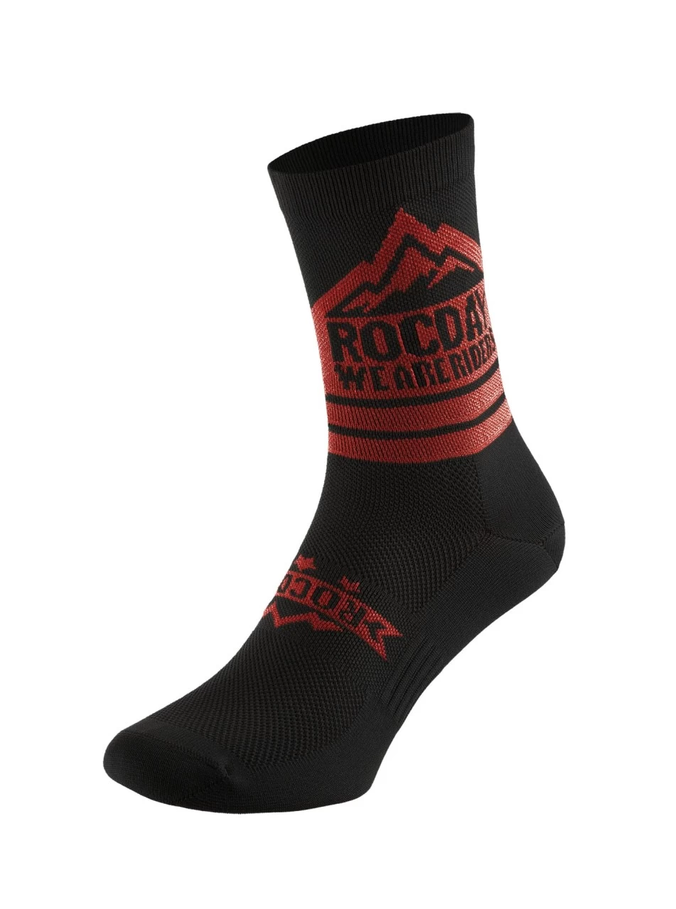 Rocday - Socken Trail Sock Black/Red 3 Rocday - Socken Trail Sock Black/Red