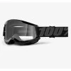 100% - Brille Strata 2 Anti Fog Clear Lens Black