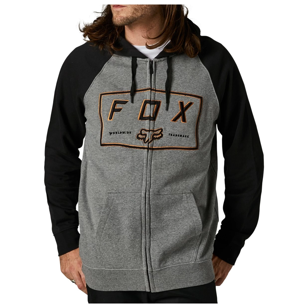 Fox - Kapuzenjacke Badger Zip-Fleece Heather Grey 3 Fox - Kapuzenjacke Badger Zip-Fleece Heather Grey