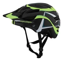 Troy Lee Designs - MTB-Helm A1 Youth Classic Welter Black/Limegreen OS Mips