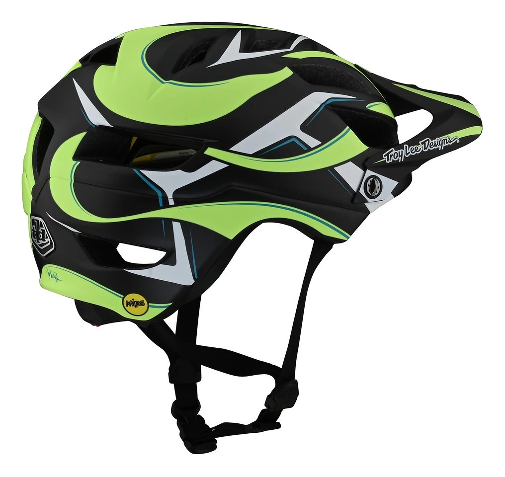 Troy Lee Designs - MTB-Helm A1 Youth Classic Welter Black/Limegreen OS Mips 4 Troy Lee Designs - MTB-Helm A1 Youth Classic Welter Black/Limegreen OS Mips – Bild 2