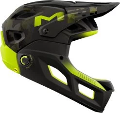 MET - Enduro-Helm +Chin Parachute MCR Mips Camo Limegreen Matt Glossy -Fahrradladen met parachute mcr mips downhillhelm camo gruen lime 1280x1280