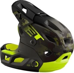 MET - Enduro-Helm +Chin Parachute MCR Mips Camo Limegreen Matt Glossy -Fahrradladen met parachute mcr mips downhillhelm camo gruen lime 2 1280x1280