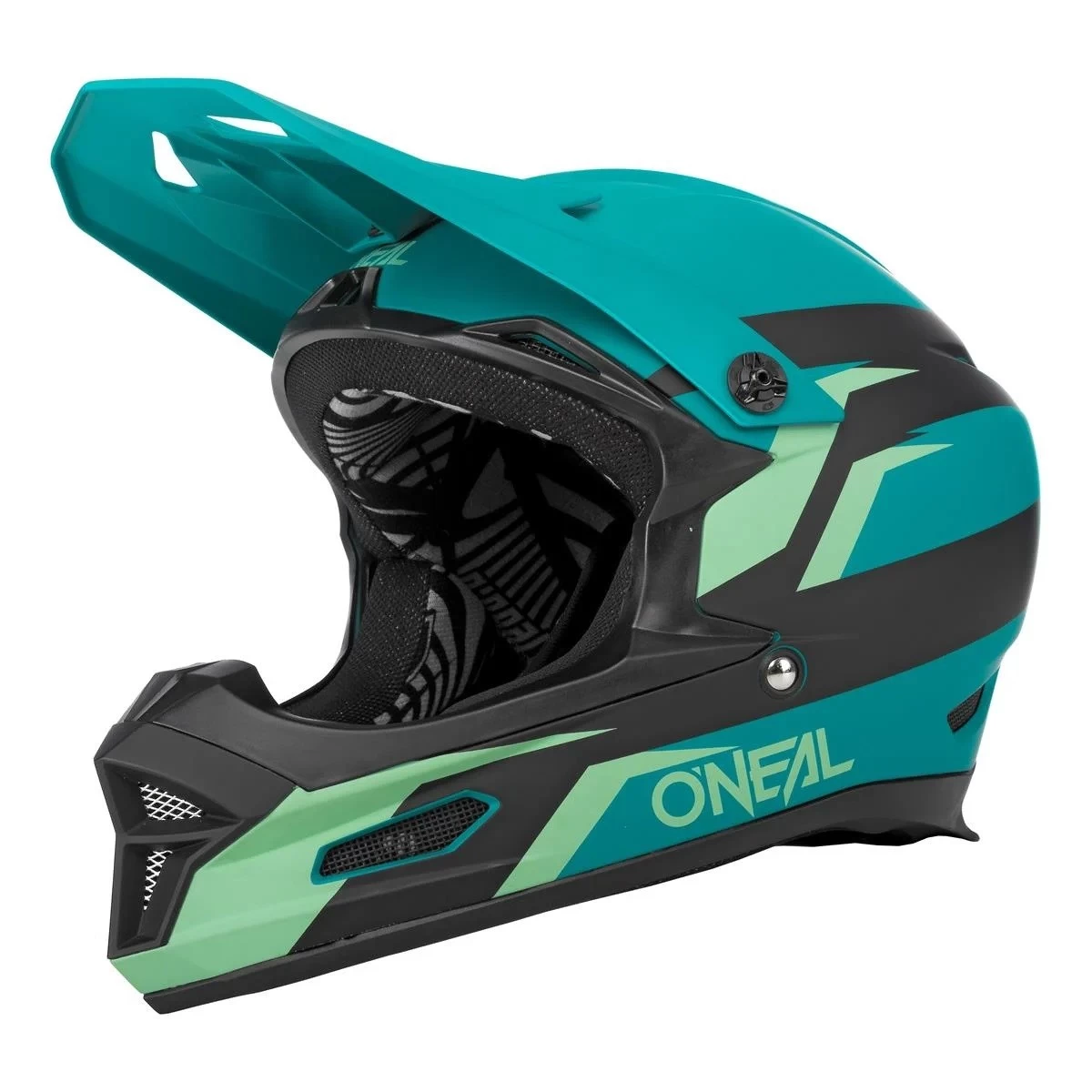ONeal - Fullface-Helm Fury Stage Black/Teal 3 ONeal - Fullface-Helm Fury Stage Black/Teal