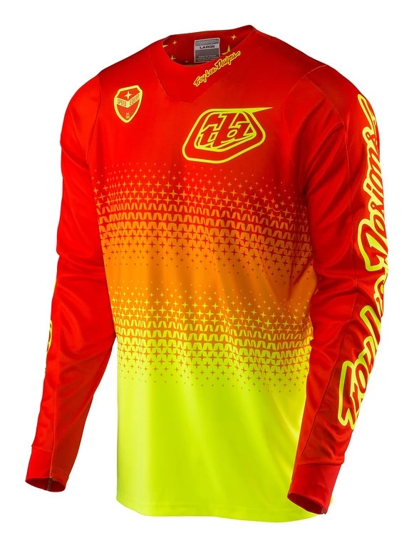 Troy Lee Designs - Jersey SE Air Starburst Langarm Flo Yellow/Orange 5 Troy Lee Designs - Jersey SE Air Starburst Langarm Flo Yellow/Orange – Bild 3