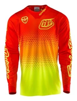 Troy Lee Designs - Jersey SE Air Starburst Langarm Flo Yellow/Orange