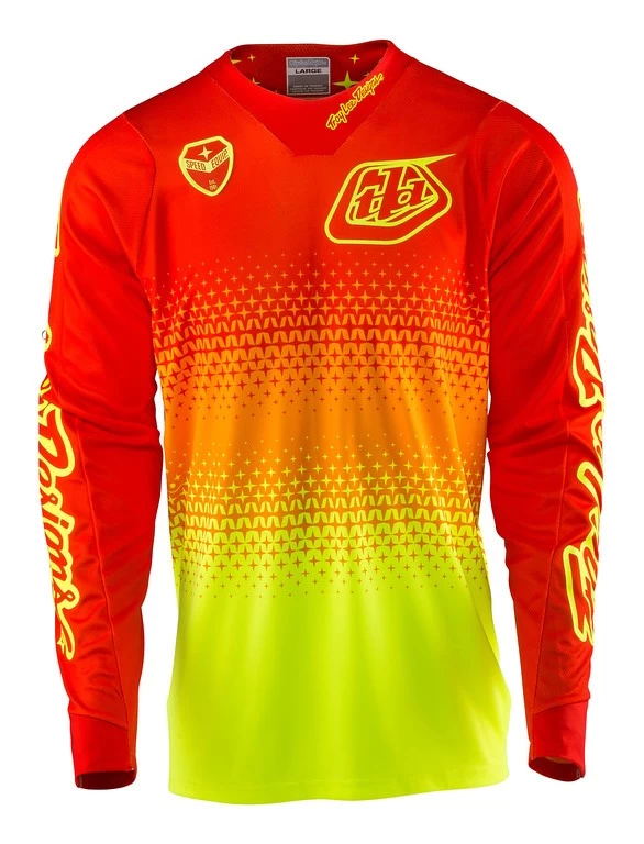 Troy Lee Designs - Jersey SE Air Starburst Langarm Flo Yellow/Orange 3 Troy Lee Designs - Jersey SE Air Starburst Langarm Flo Yellow/Orange
