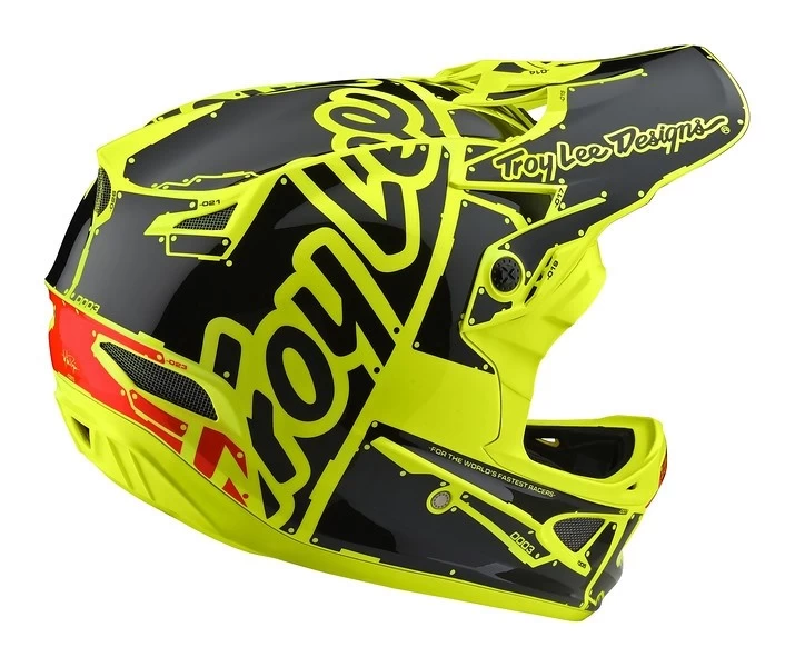 Troy Lee Designs - Helm D3 Fiberlite Factory Flo Yellow Austellungsmodell 4 Troy Lee Designs - Helm D3 Fiberlite Factory Flo Yellow Austellungsmodell – Bild 2