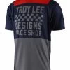 Troy Lee Designs - Jersey Skyline Checker 18 Kurzarm Navy/Gray/Red -Fahrradladen temp18b jersey skyline checker nvyred 01 xlk5oJo7VrotIMh 1280x1280