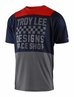 Troy Lee Designs - Jersey Skyline Checker 18 Kurzarm Navy/Gray/Red