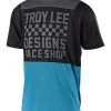 Troy Lee Designs - Jersey Skyline Air Checker 18 Kurzarm Ocean/Black -Fahrradladen temp18b jersey skylineair checker ocnblk 01 xlh8gPq0OJlyFct 1280x1280