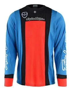 Troy Lee Designs - Jersey SE Air Squadra Langarm Cyan/Orange