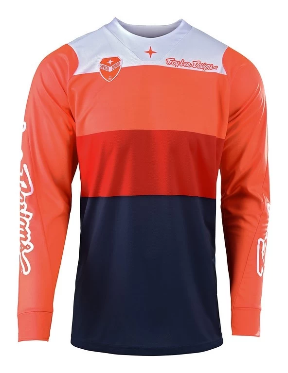 Troy Lee Designs - Jersey SE Beta Langarm Flo Orange/Navy 3 Troy Lee Designs - Jersey SE Beta Langarm Flo Orange/Navy