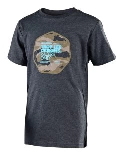 Troy Lee Designs - T-Shirt Race Camo Youth Heather Charcoal
